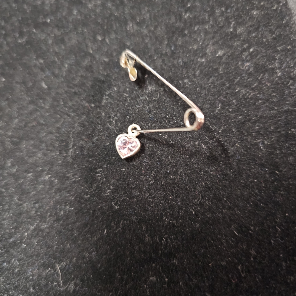 Vintage Mini Pink Quartz Heart Pendant